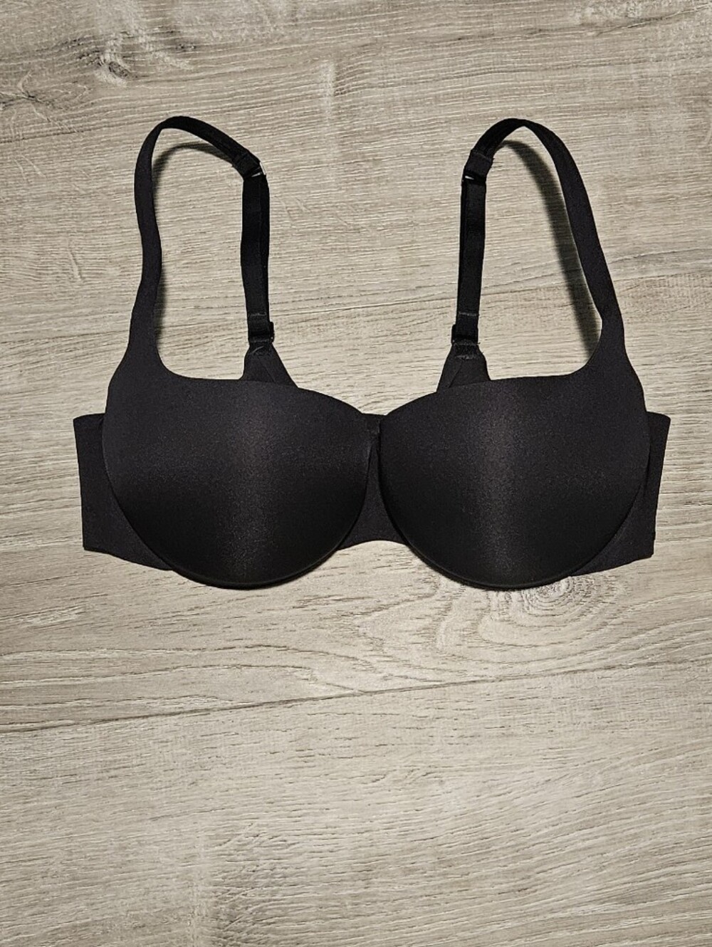 SKIMS Ultimate Push Up Balconette Bra Onyx 36C Black Padded Underwire Lift
